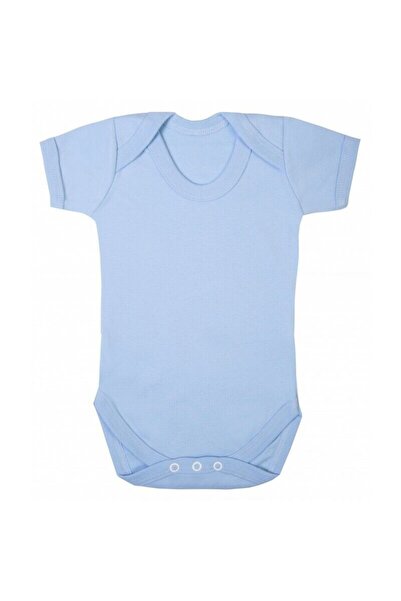 Sema Baby Premature Half Sleeve Combed Cotton Snap Badi - Blue