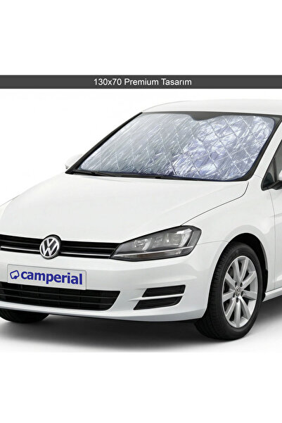 Camperial Oto Araç Araba Güneşliği Ön Cam Güneşliği Koruyucu Isı Yalıtımlı Me...