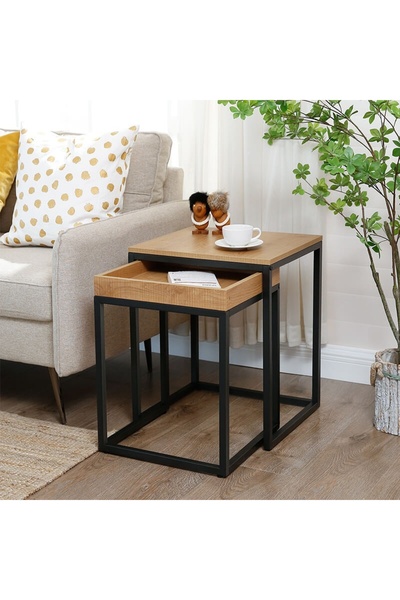 Talis Модерна масичка за кафе, кафява, 45x40x55 см