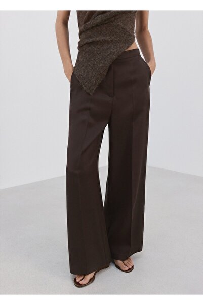 MANGO Woman High-waisted lyocell pants