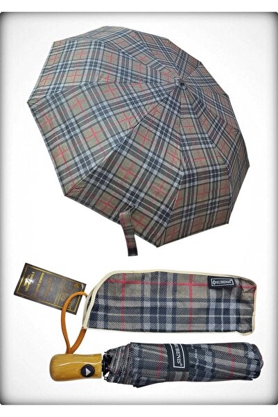 Rubenis 10 Telli 3 Kırmalı Su Tutmaz Hafif Ama Güçlü Modern Tasarım Lüx Şemsiye