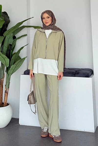 Hazamoda طقم دينيا مودال 3 قطع بالنعناع