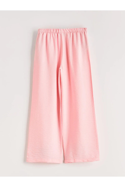 LC Waikiki Lcw Eco Pink Elastic Waist Girl's Trousers