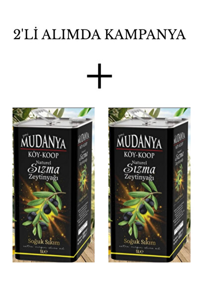 MUDANYA KÖY-KOOP NATUREL SIZMA ZEYTİNYAĞI Mudanya Sızma Natürel Soğuk Sıkım 2...
