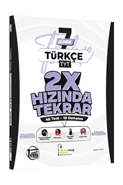 EDEBİYAT SOKAĞI YAYINLARI 7 Günde Edebiyat Sokağı TYT Türkçe 2X Hızında Tekra...