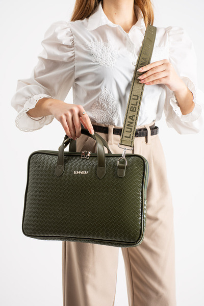 LUNABLU MacBook Air-Pro Paperwork Computer Notebook Laptop Bag with 13-14" In...