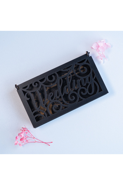 Creators of Crafts Cutie de verighete dreptunghiulara WEDDING