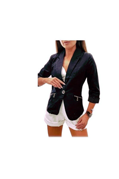 River Flower S023 jacket, dark blue color, size 44