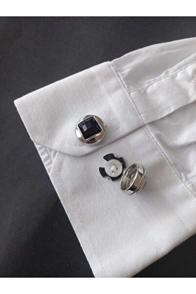 Kravatistan Tüm gömleklere uyumlu düğmeye geçmeli kol düğmesi