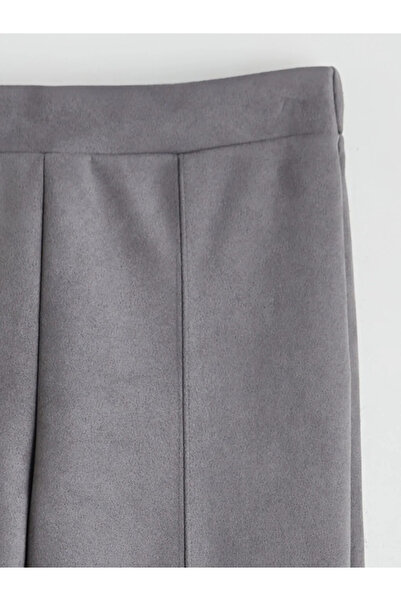 LC Waikiki Pantaloni pentru fete LCW Kids, gri, cu talie elastică, aspect de ...