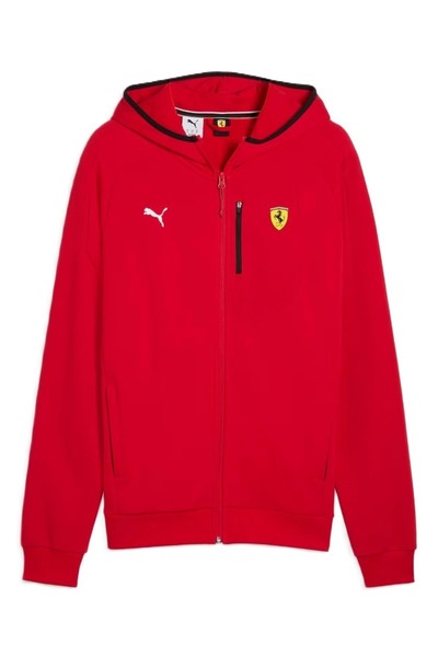 Puma Ferrari HDD PM1 Sweat Jacket 634243 Erkek Eşofman Üstü KIRMIZI