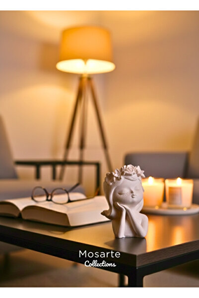 Mosarte تمثال فتاة بتصميم حكايات خرافية - قطعة ديكور / مزهرية