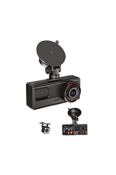 inox كاميرا سيارة X604 ثلاثية الكاميرات مع واي فاي