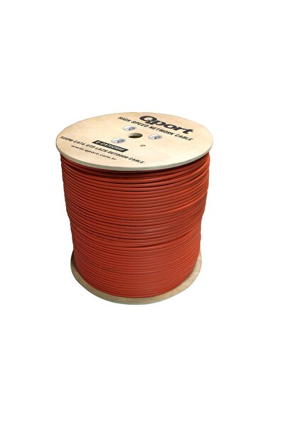 Qport Q-Cato2Rhf 500Mt Utp Cat6 Outdoor Network Cable Orange Lszh 23Awg 0.58mm