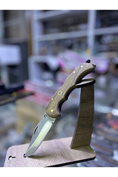 Bıçakcı 21 cm Ceviz Saplı Kilit Sistemli Kamp & Outdoor Bıçağı