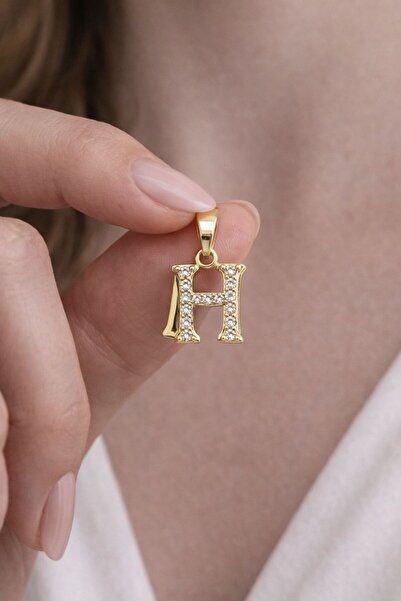 ZRN AKSESUAR KOLYE UCU XUPING TAŞLI H HARFİ KOLYE UCU 14 K RENK TÜM KOLYELERİ...