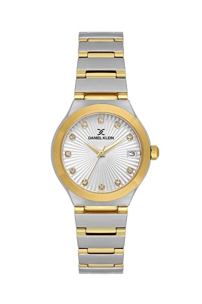 Daniel Klein Gold Silver Color 30 mm Women's Wrist Watch and Bracelet
