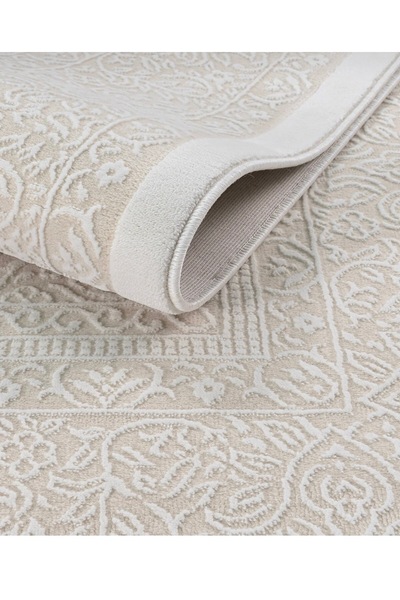 Elvey Home 7134 Krem Modern Desen Doğal Taban Koridor Mutfak Çocuk Oturma Oda...