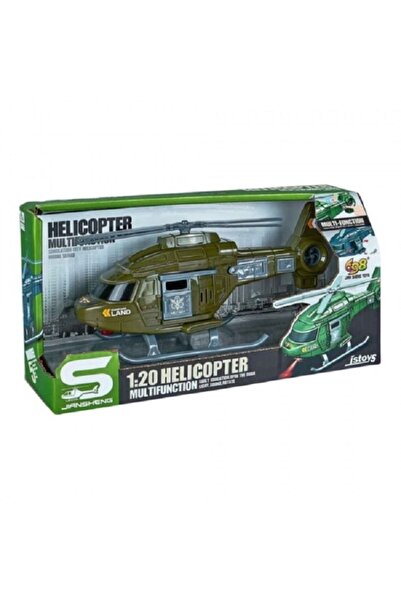 OEM Elicopter militar cu frictiune, sunete si lumini, 1:20, j...