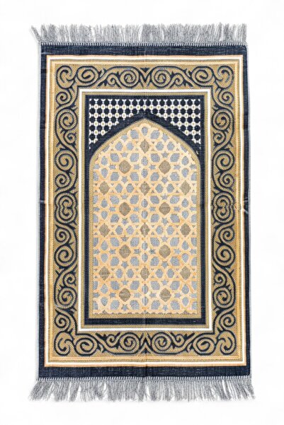 Deniz Elmasları Dowry Velvet Prayer Rug Set – Soft and Elegant Design - Dowry...