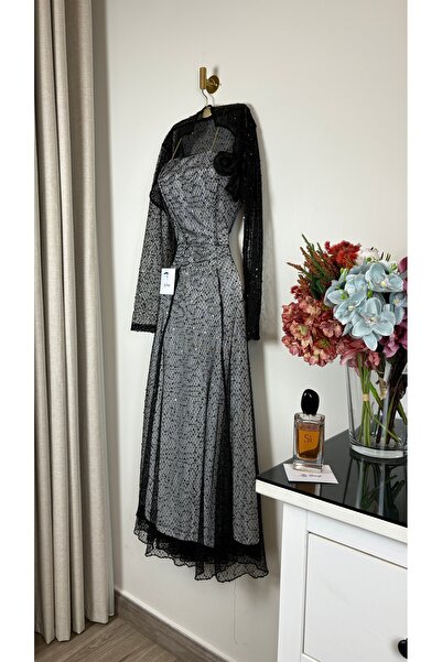 MEUON black evening dress