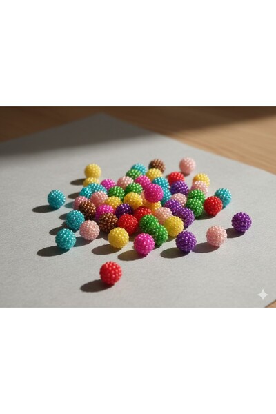 Ralp Moda 14 mm Mixed Color Blackberry Beads Suitable for Bags and Jewelry Ma...