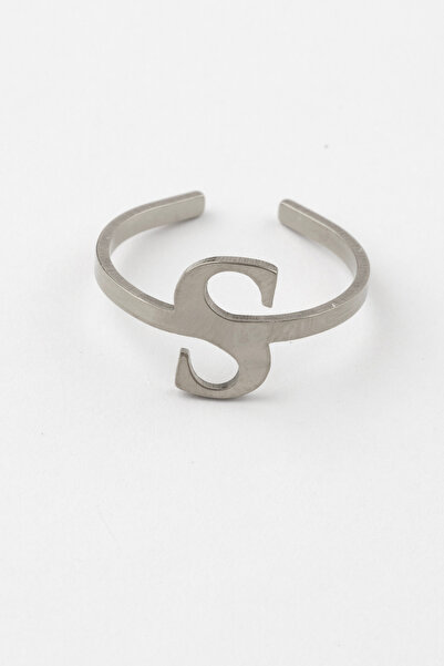 Sortie Aksesuar خاتم حروف من الفولاذ المقاوم للصدأ قابل لتعديل الحجم ولا يتغي...