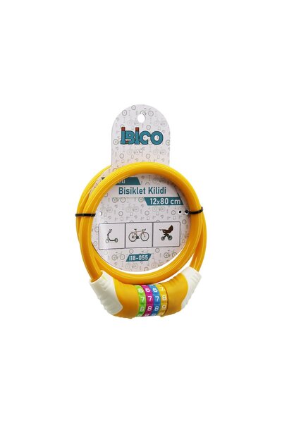 Fırsatkolik Healing Thick Bike Lock Steel Wire Orange Color Case 12Mmx80Cm (5...