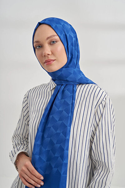 ARMANDA Cotton Monogram Geometric Pattern Shawl 3120 - 159 Saks