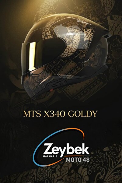 MTS X340 GOLDY FULL FACE KASK