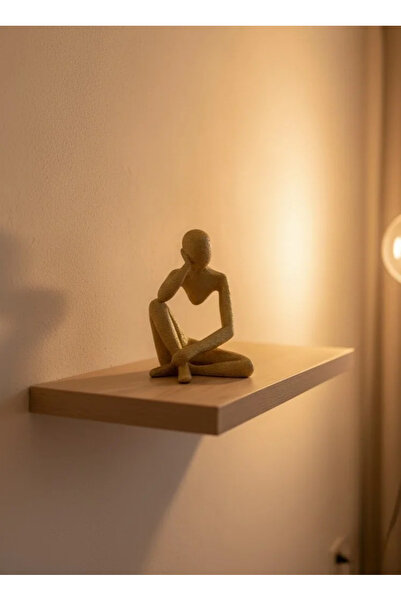 Fırsatkolik Decorative Yellow Human Figure Modern Table and Shelf Ornament