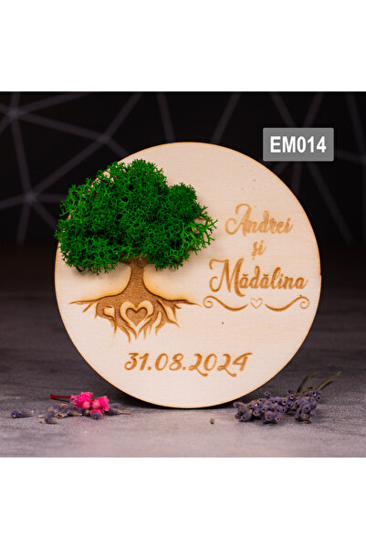 Creators of Crafts Wedding certificate - Lichen circle 9x9cm