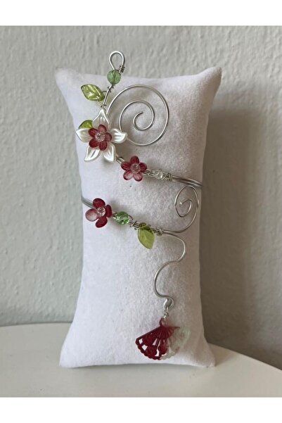 abeljewelry Çiçekli Ayarlanabilir Kol Pazu Bilekliği Armcuff Arm cuff