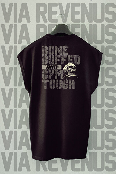 Vordevia Αθλητικό μπλουζάκι Gym Tough με στάμπα στην πλάτη, χωρίς μανίκια, 10...