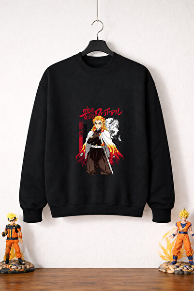 petite pati Demon Slayer Kyojuro Sweatshirt (3 Threads 100% Cotton)