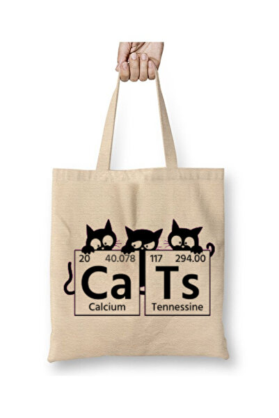 Toyaso Cats Periodic Table for Science Cat Lover Chemistry Cat Tote Bag Shopp...