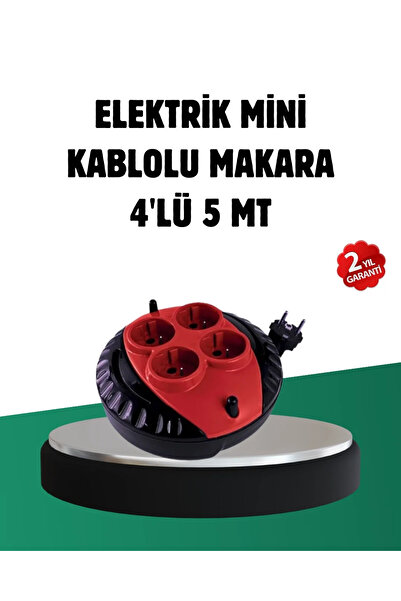 Fırsatkolik Turkish Production 5 Meter 4 Socket Cable Reel