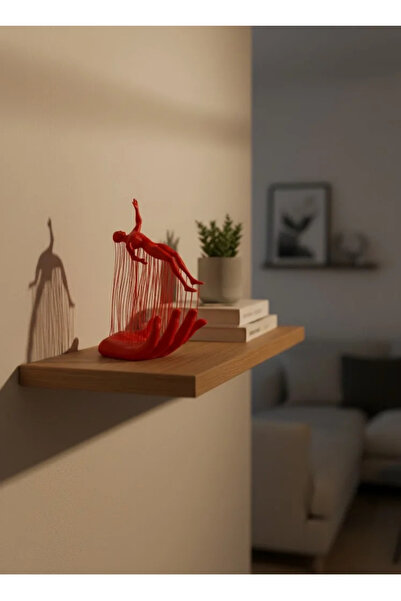 Fırsatkolik Hand Formed Human Figure Red Modern Decorative Figurine Abstract ...
