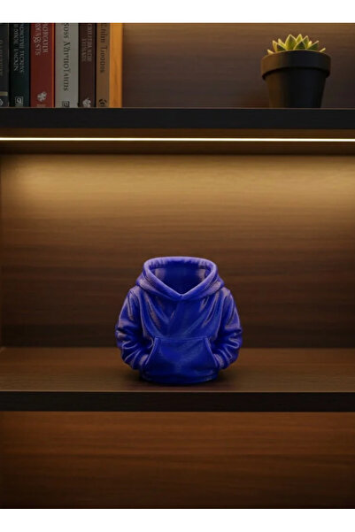 Fırsatkolik Decorative Navy Blue Hoodie Pen Holder 10X10 cm