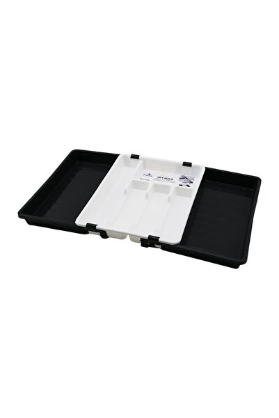 Fırsatkolik Sliding Spoon Holder Two-Sided Double Opening Adjustable Inner Dr...