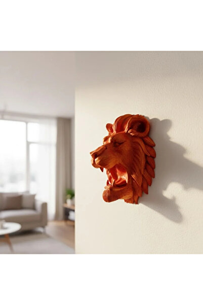 Fırsatkolik Special Design 3D Lion Figure Wall Ornament Decorative Sculpture ...
