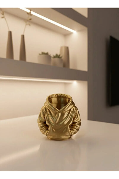 Fırsatkolik Decorative Gold Hoodie Pen Holder 10X10 cm