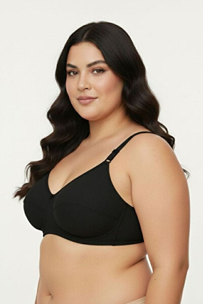 YESENİA Pamuklu Penye Toparlayıcı Sütyen Telsiz Desteksiz Süngersiz Rahat Sütyen