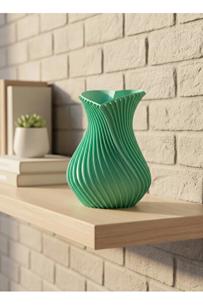 Fırsatkolik 24 cm Turquoise Heart Shaped Large Size Vase Es Decor Product