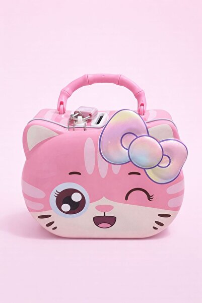 EMKSHOP Cute Locked and Handle Piggy Bank