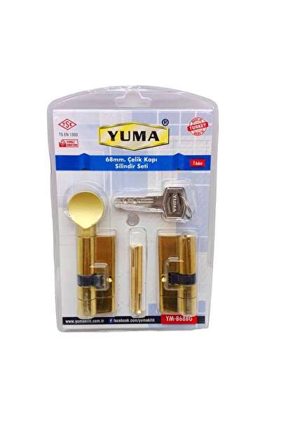 Fırsatkolik Sari Mandalli Steel Door Barrel Set 68m (5067)