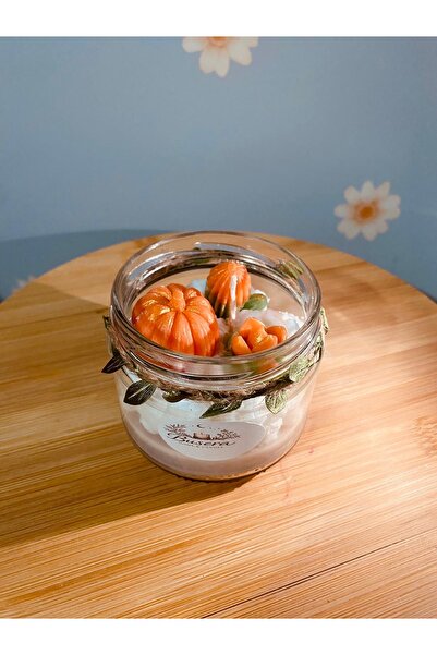 BUSERA HOME Busera El Yapımı Magnolya Tasarımlı Soya Mum | Portakal Çiçeği Ko...