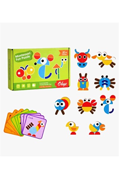 Tangram Montessori 39 pcs wooden