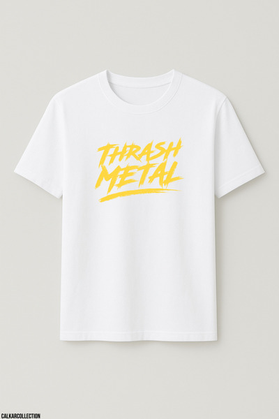 CALKARCOLLECTION Unisex Oversize Thrash Metal Tshirt