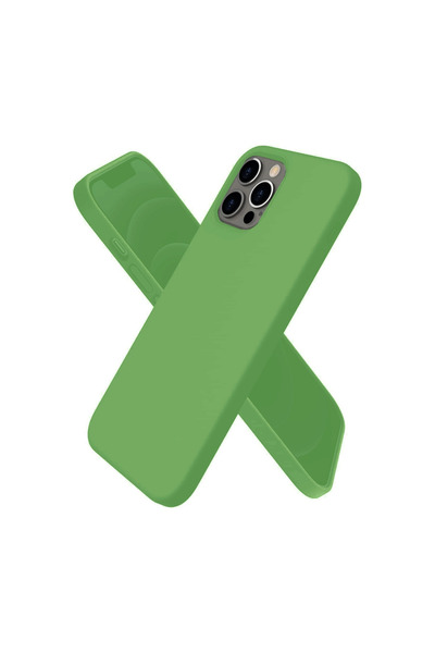 eco port جراب آيفون 12 برو أول سيليكون - أخضر